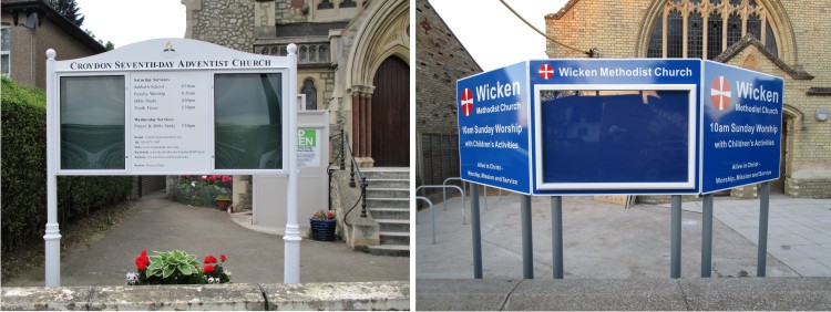 church notice boards